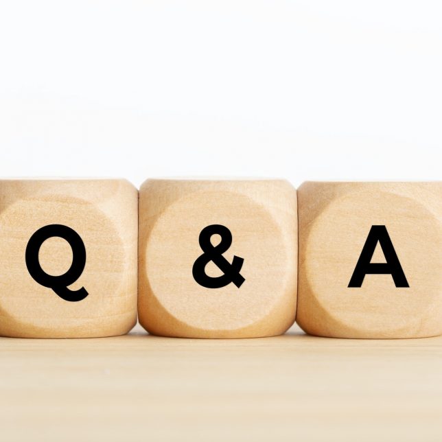 Q&A or questions and answers concept