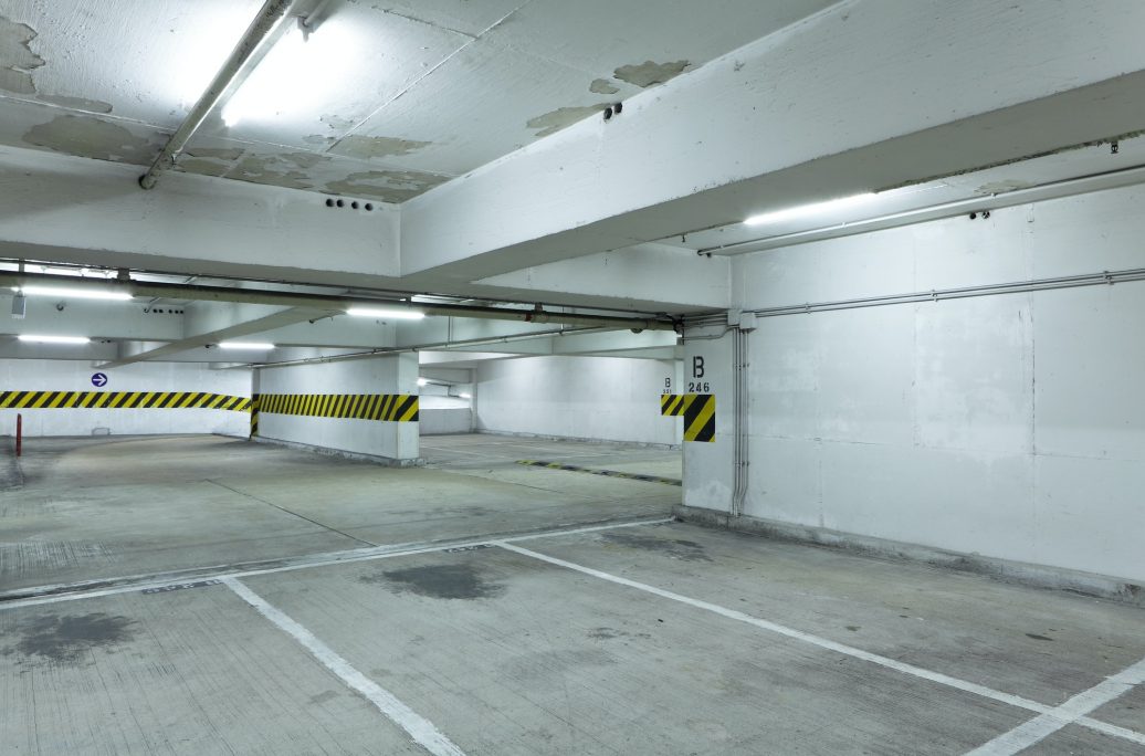 underground parking lot
