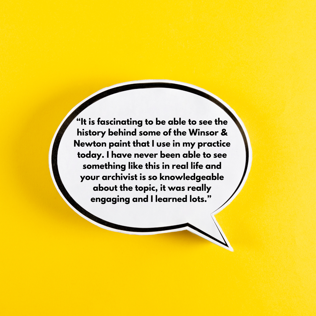 A Winsor & Newton Historical Pigments & Archive station