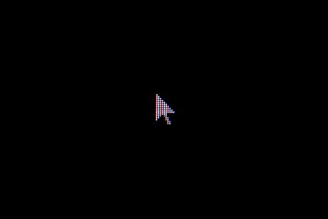 Image of a computer cursor on a black background